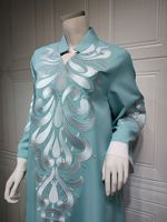 Robe caftan brodée Yibaoli, fabrication en usine, style marocain, Dubaï, Turquie, abaya arabe, prix de gros, robe jalabiya pour femmes