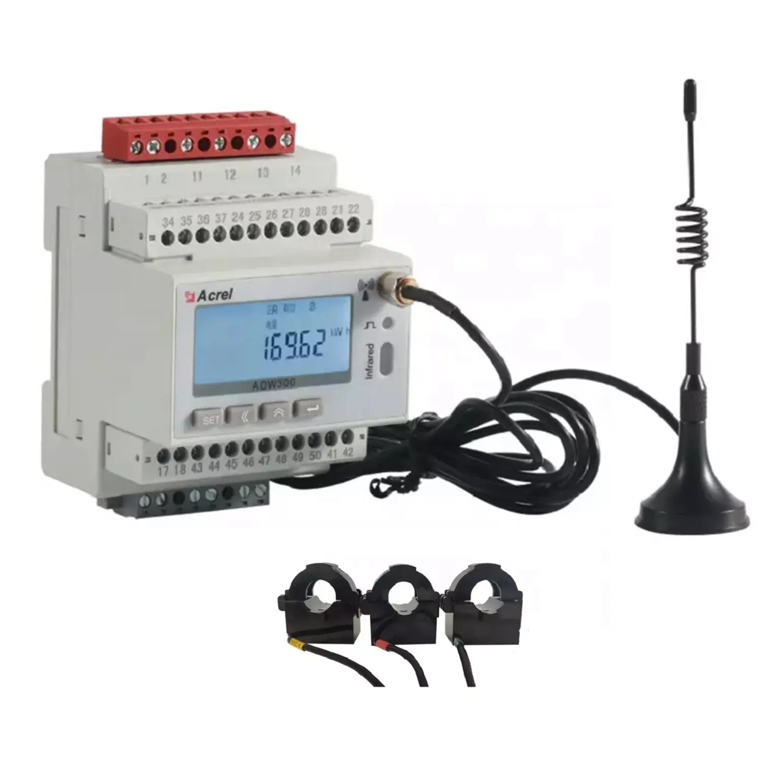 ADW300W/WF WiFi wireless communication optional 3 phase electric energy power meter equipment wifi with IOT app