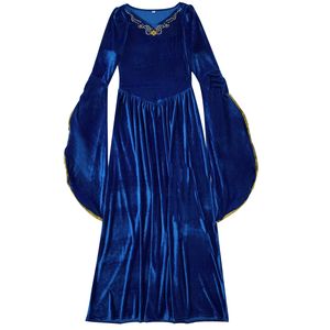 Disfraz de Reina de Terciopelo Retro Renacentista Medieval Europeo Actuación Princesa <span class=keywords><strong>Drama</strong></span> Fiesta Escenario Vestido de Halloween - Product Image 4