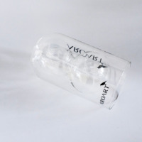 Diffuseur de luxe en roseau bouteille en verre double couche transparent borosilicate aromathérapie diffuseur de bouteille en verre vide