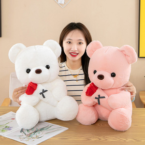 Animales de peluche para regalo de San Valentín, recarga a granel para máquina de garras, oso sentado lindo y romántico, adorno novedoso para festividades y carnavales - Product Image 2