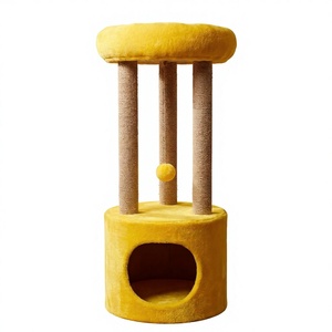 Arbre à chat Amistar Classic en jute de haute qualité pour chats, 2 niveaux, durable et écologique, toutes tailles - Product Image 1