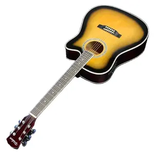 Barato china 41 polegadas Acústico da guitarra elétrica kit Guitarra Elétrica Vintage Sunburst 39 polegadas acoustic guiar