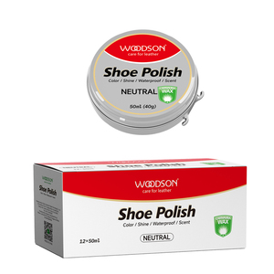 Cire <span class=keywords><strong>à</strong></span> <span class=keywords><strong>chaussures</strong></span> solide OEM en boîte métallique avec logo imprimé, étiquette personnalisée, produit d'entretien du cuir, cire <span class=keywords><strong>à</strong></span> <span class=keywords><strong>chaussures</strong></span> - Product Image 1