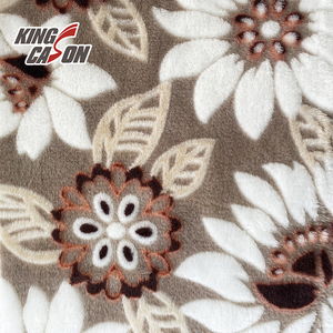 Fornitore di tessuti KINGCASON 100 Poly Two Side Brush personalizzato 200GSM 195CM tessuto in pile di flanella bruciato per il mercato egiziano - Product Image 6