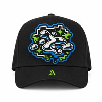 Cappellino da Baseball Personalizzato con Ricamo in Stile Old English, 5 Pannelli, Visiera Curva, Stile Dad Hat, Streetwear West Coast, Vendita all'Ingrosso, Basso MOQ