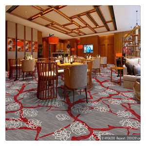 Tùy chỉnh tiệc hội trường sàn khách sạn thảm thảm sang trọng thiết kế mô hình thương mại khách sạn sàn thảm cho phòng tiệc - Product Image 1