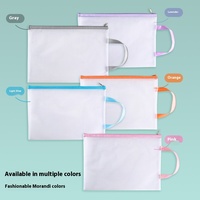 Grande capacité PVC étudiant manuel Test papier stockage fermeture éclair fichier sac épaissi A4 Portable grille conception pour les données des étudiants