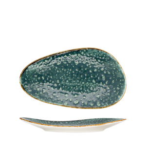 Piatto Piatto Astratto Turchese Luna 26x15cm - Product Image 2