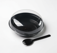 Boîte de 6 flacons jetables transparents en PE de 3 ml, en matériaux recyclés, étui de voyage Cillin pour le stockage et le transport de produits alimentaires gaufrés
