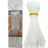 Attaches-câbles en plastique blanc en promotion, 8 pouces, nylon 66, autobloquants, fixation robuste, pour câbles de 2,5 mm, durables, résistants à la chaleur, pour usage extérieur
