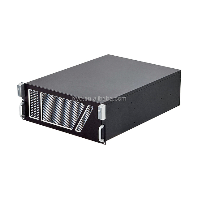 4U Enterprise Rack Server Enclosure 600mm Depth SGCC + Aluminum Front Panel Dual Mini-ITX Support 2U Redundant Power