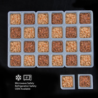 Barquette en plastique PP pour viande, compatible micro-ondes et congélateur, de qualité alimentaire, pour l'emballage d'aliments frais pour animaux de compagnie, OEM