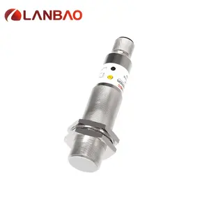 Lanbao caixa de metal para série cr18, 3/4 fios npn pnp 5mm ou 8mm, sensor de proximidade capacitivo m18