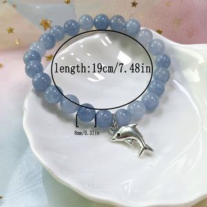 Bracelet en pierre naturelle avec perles de verre colorées pour l'équilibre émotionnel, conception professionnelle pour les grossistes, personnalisation artisanale - Product Image 1