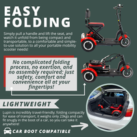 Scooter Électrique Pliant Intelligent à Trois Roues pour Longues Distances, Prêt à l'Expédition, Idéal pour les Personnes à Mobilité Réduite