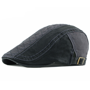 Bbestella Mũ nồi cotton thường ngày cho nam Mũ Lưỡi Trai mới mũ phẳng lái xe Golf Kiểm tra nối mũ lưỡi trai thường xuân sử dụng ngoài trời hàng ngày câu cá - Product Image 2