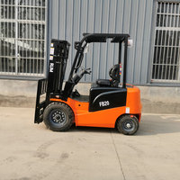 Nouveau chariot élévateur électrique RUM FB20 de 2,0 tonnes avec chargeur de batterie au plomb-acide, mât à trois étages, déplaceur latéral hydraulique et pneus pneumatiques