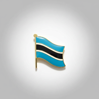 GREPAS GIFTS Épinglette drapeau du Botswana de 1 pouce, épinglette patriotique mondiale pour chapeau