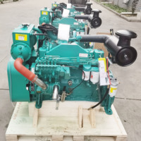 Moteur diesel marin Cummins 6BTA5.9 GM100 à démarrage électrique, refroidi par eau, 4 temps, 5,9 L, 100 kW, pour bateau de pêche, générateur marin