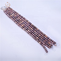 Perles rondes Edison en métal robuste, onduler, perles naturelles d'eau douce aaa, vente en gros, 9-11.5mm, livraison gratuite