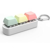 Porte-clés LED en plastique, jouets sensoriels anti-stress, clavier à clics pour adultes et enfants de 5 à 7 ans
