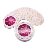 Cartes d'affirmation spirituelle pour la santé mentale avec impression personnalisée, jeu d'oracle de déesses, cartes de tarot rondes avec signification sur chaque carte