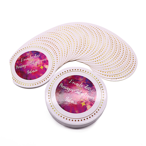 Cartes d'affirmation spirituelle de santé mentale imprimées personnalisées, cartes de Tarot rondes de déesse <span class=keywords><strong>Oracle</strong></span> Deck avec sens sur la carte - Product Image 6