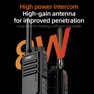 Ksun New 8 Wát công suất cao Type-C sạc hai cách phát thanh không từ tính woki toki tần số nhanh chóng phù hợp với <span class=keywords><strong>Walkie</strong></span> <span class=keywords><strong>Talkie</strong></span> - Product Image 2