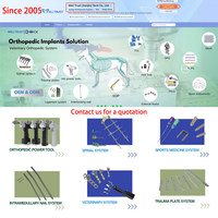 Kit d'instruments pour plaques de blocage TPLO vétérinaires 2.0 2.4 2.7 3.5 mm, kit de gabarit pour implants et outils de chirurgie orthopédique canine