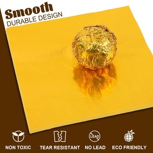 Cấp thực phẩm thân thiện với môi NHÔM VUÔNG kẹo wrappers Foil Sheets sô cô la cho Diy Homemade Party favors trang trí - Product Image 3