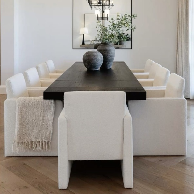 Custom Modern Dining Table for 6-10 Seaters with Premium Materials