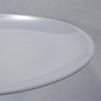 23010 Assiettes jetables en mélamine chinoise 10" 12" personnalisées en plastique blanc uni