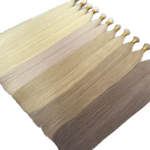 Postiches # 27 RONGXIN 100g Extensions de cheveux humains blonds, Cheveux vierges vietnamiens, Mèches de cheveux à bandes adhésives pour femmes noires - Product Image 2