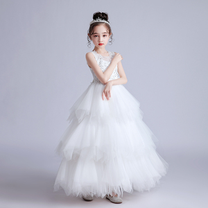 Nuevo Vestido de Princesa 2021 para Niñas, Vestidos de Fiesta con Flores, Venta Directa de Fábrica, Vestido Elegante de Boda para Niña - Product Image 5