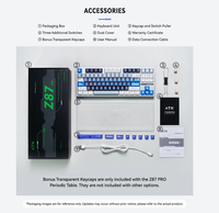 Clavier mécanique semi-aluminium ATK Z87 PRO, 87 touches, clavier de jeu entièrement remplaçable à chaud