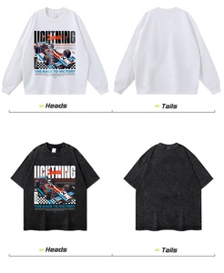 เสื้อยืดพิมพ์ลายกราฟิกโลโก้แบบกำหนดเอง ผู้หญิง ผู้ชาย ไซส์ใหญ่ ผ้าฝ้าย 100% พิมพ์ลายวินเทจ ขาดๆ แบบสั้นและแขนยาว - Product Image 4