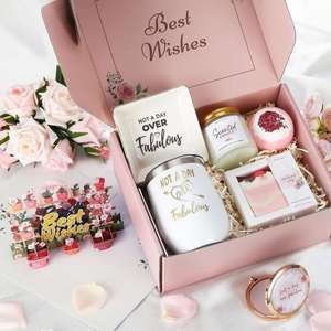 Ideas de Regalos de Cumpleaños con Jabón en Forma de Pastel para Mujeres, Canasta de Regalo SPA para Mamá, Hermana, Amiga, Esposa, Colegas, para un Rápido Recuperación - Product Image 1
