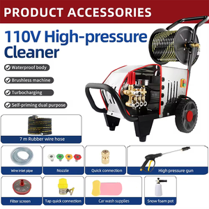 कार की सफाई के लिए पोर्टेबल दबाव वॉशर 220v इलेक्ट्रिक हाई प्रेशर पावर वॉशर - Product Image 2
