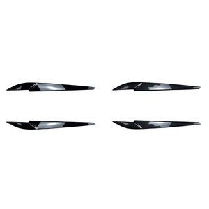 Pegatina para Faro Delantero de BMW X5 X6 F15 F16 2014-2018, Fibra de Carbono, Negro Piano, Accesorio de Modificación para Auto - Product Image 2