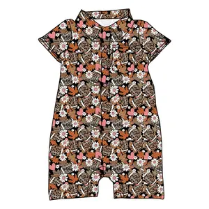 Custom Print Baby Sleepsuit Newborn Summer Jumpsuit Clothes Baby Girl Romper