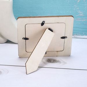 Custom Blank Unfinished Wooden Photo <b>Frame</b> DIY Paint Craft 5/6/7 Inch Tabletop <b>Wood</b> <b>Picture</b> <b>Frame</b> for Kids Parent-Handmade Craft - Product Image 3