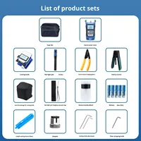 Kit d'outils pour fibre optique, machine à épissurer, boîte à outils pour connexion à froid, testeur de puissance optique, stylo à lumière rouge, couteau à découper, pince Miller
