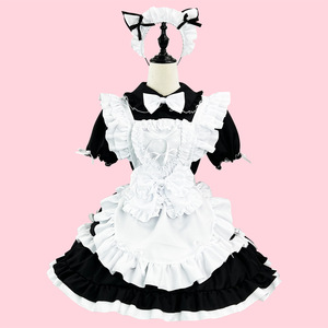 Traje de sirvienta para mujer, vestido de sirvienta, vestido de Sissy de Anime japonés, traje de Lolita gótico clásico dulce, delantal de fantasía de sirvienta francesa - Product Image 4