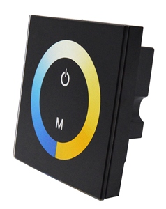 Contrôleur de température de couleur basse tension/contrôleur à double canal de type 86/télécommande sans fil entièrement tactile - Product Image 6