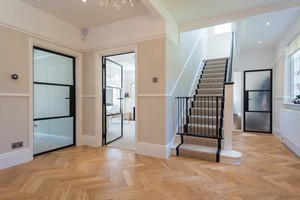 Finestre e Porte a Battente <span class=keywords><strong>in</strong></span> Lega di <span class=keywords><strong>Alluminio</strong></span> con Vetro Temperato, Design Moderno Francese, Arco Decorativo Semicircolare Curvo per Interni - Product Image 4