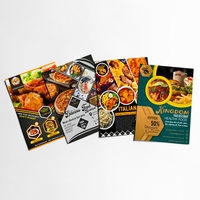 Conception personnalisée, impression de menus de restaurant pliés en trois, impression publicitaire sur papier, service d'impression de brochures format A4