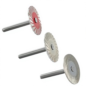 Disques de découpe diamantés avec tige de mandrin pour <span class=keywords><strong>mini</strong></span>-perceuse <span class=keywords><strong>Dremel</strong></span>, lame de <span class=keywords><strong>scie</strong></span> <span class=keywords><strong>circulaire</strong></span>, disque de meulage pour jade, verre, pierre - Product Image 1