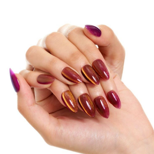 GLAMERMAID <span class=keywords><strong>Faux</strong></span> Ongles à Presser Effet Chrome Courts Amande <span class=keywords><strong>Blanc</strong></span> Nacré Faits Main <span class=keywords><strong>en</strong></span> <span class=keywords><strong>Gel</strong></span> Doux Effet <span class=keywords><strong>Gel</strong></span>ée, Ongles Artificiels Ovale Glazed Donut, Kit de Colle pour Femmes - Product Image 2