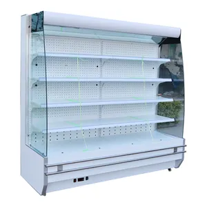 Commercial vegetable refrigerator fruit storage cooler milk showcase air cooling freezer